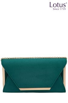 Lotus Green Clutch Bag with Chain (887981) | 297 QAR