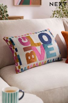 Multi Bright Big Love Cut Velvet 40 x 59cm Cushion (888062) | kr290