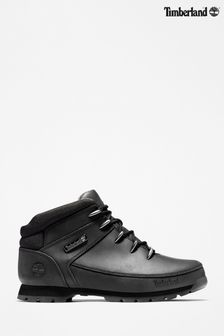 Timberland black leather boots mens shop
