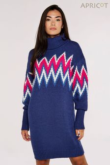 藍色和粉色 - Apricot雪紡軌跡針織連衣裙 (888260) | NT$2,100