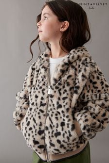 Mint Velvet Animal Print Faux Fur Jacket (888727) | AED125 - AED136
