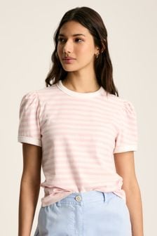 Joules Erin Pink/Cream Short Sleeve T-Shirt (889057) | OMR13
