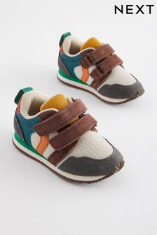 Bright Mineral Wide Fit (G) Double Strap Trainers (889183) | 137 SAR - 149 SAR