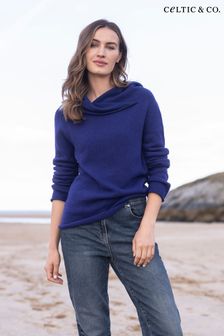Celtic & Co. Blue Collared Slouch Jumper (889404) | 638 QAR