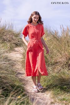 Celtic & Co. Red Linen Button Through Dress (889663) | 8 525 ₴