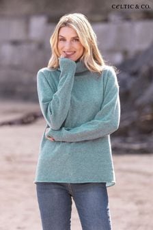 Celtic & Co. Green Geelong Slouch Roll Neck Jumper (890303) | €154
