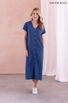 فستان جيرسيه متوسط الطول بصف أزرار كامل من ‪Celtic & Co.‬​​​​​​​ (890402) | 44 ر.ع