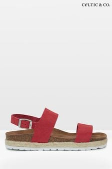 Celtic & Co. Red Multi Strap Sandals (890563) | $154
