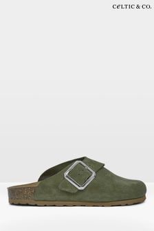 Celtic & Co. Green Slip On Clogs (891094) | AED383