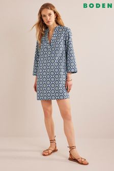 Boden Blue Notch Neck Mini Shift Dress (892655) | €49