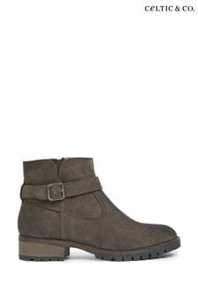 Celtic & Co. Strap Detail Brown Ankle Boots (892705) | 817 QAR