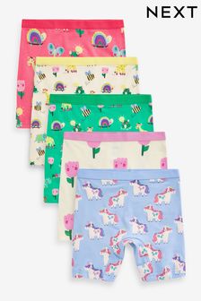 Pink Unicorn Long Leg Shorts 5 Pack (2-16yrs) (893195) | OMR6 - OMR9