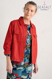 Seasalt Cornwall Red Ballad Denim Jacket (893272) | $176