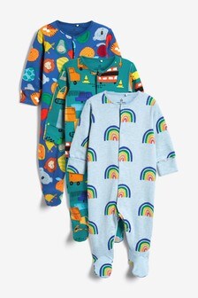 next baby boy sleepsuits