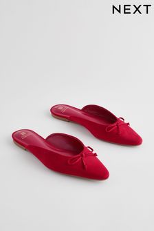 Red Forever Comfort® Bow Mules (893834) | $48