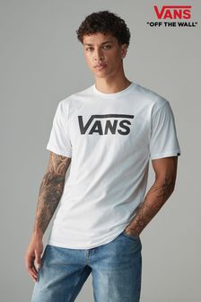 Белый - Классическая мужская футболка Vans (894701) | €37