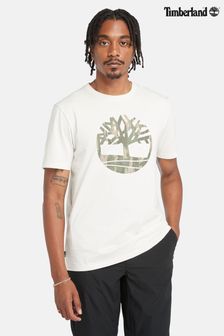 חולצת טי עם שרוולים קצרים, לוגו ודוגמת הסוואה של Timberland דגם Kennebec River (894954) | ‏197 ‏₪