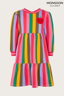 Monsoon Pink Stripe Jersey Dress (895301) | €46 - €54