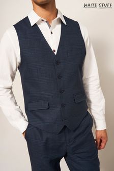 White Stuff Blue Harrison Check Waistcoat (896324) | €31