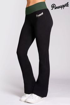 Черный/зеленый - Женские трикотажные спортивные брюки с контрастной отделкой (896345) | €40