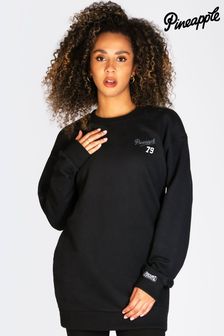 Pineapple Black Longline Womens Logo Sweatshirt (896455) | kr415