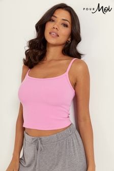 Pour Moi Pink Off Duty Rib Jersey Support Cami (896495) | $34