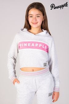 Pineapple Grey Girls Panel Crop Hoodie (896719) | NT$1,210