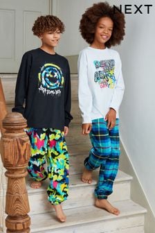 Bright Graffiti Pyjamas 2 Pack (3-16yrs) (896919) | 14,570 Ft - 19,250 Ft