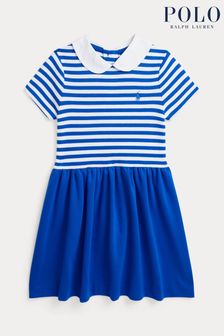 Polo Ralph Lauren Girls Blue Collared Dress (897106) | €165
