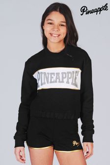 Čierny dievčenský teplákový top s logom Pineapple (897119) | €20