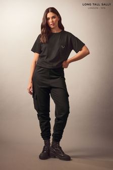 Long Tall Sally Black Cargo Cuffed Joggers (897167) | €35