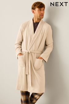 Stone Lightweight Waffle Dressing Gown (897540) | $44