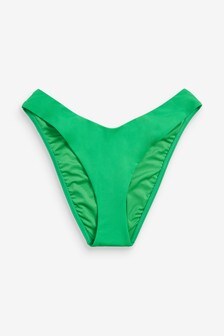 Slip de bikini échancré avec devant en V