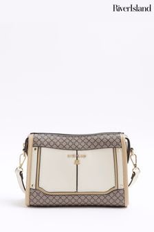 River Island Cropped Panelled Crossbody Bag