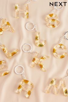 Clear Floral Initial Keyring (899681) | HK$68