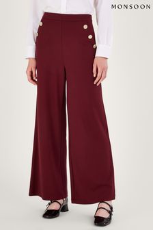 Monsoon Red Wide Leg Trousers (900195) | €41.50