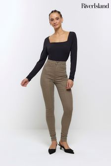 River Island Carpenter-Jeans in Skinny Fit mit hohem Bund (900212) | 78 €