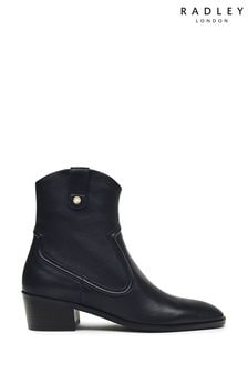 Radley London Farrier Walk Western Black Boots (900389) | OMR87