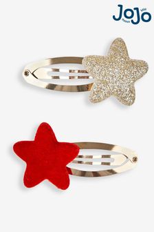 JoJo Maman Bébé Red 2-Pack Star Clips (900391) | kr110