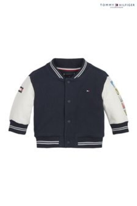 Tommy Hilfiger Newborn Blue Logo Varsity Jacket (900704) | 87 €