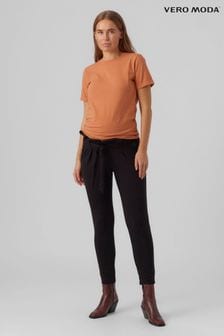Vero Moda nosečniške raztegljive hlače z vrečastim pasom Over The Bump (901239) | €48