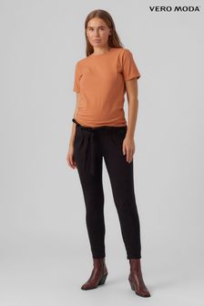 VERO MODA Maternity Over The Bump Paperbag Waist Stretch Trousers
