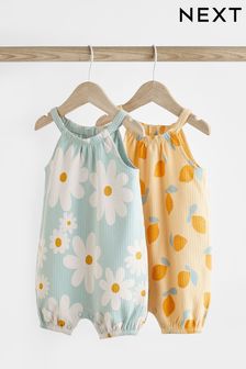 Blue/Yellow Lemon Baby Rompers 2 Pack (901658) | €17 - €23