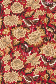 Sanderson Red Amar Butterfly 10.05M Wallpaper (902051) | €201