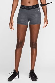 Czarny - Nike Dri-fit Pro Mid Rise 3 Printed Shorts (902071) | 210 zł
