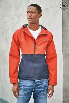 Shower Resistant Colourblock Jacket With Fleece Lining