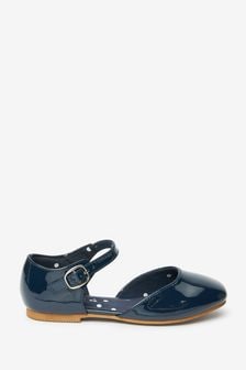 Navy Blue Patent Mary Jane Shoes (903020) | €11 - €15