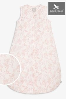 The Little Tailor Pink 2.5 Tog Muslin Baby Sleeping Bag (903460) | TRY 977