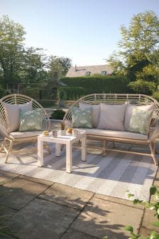 Laura Ashley Garden Havana Casual Lounging Sofa Set With Seat Cushions (904086) | €1,778