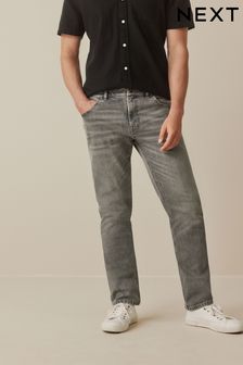 Выбеленный серый - Прямой - Стретчевые джинсы в винтажном стиле (904107) | €31